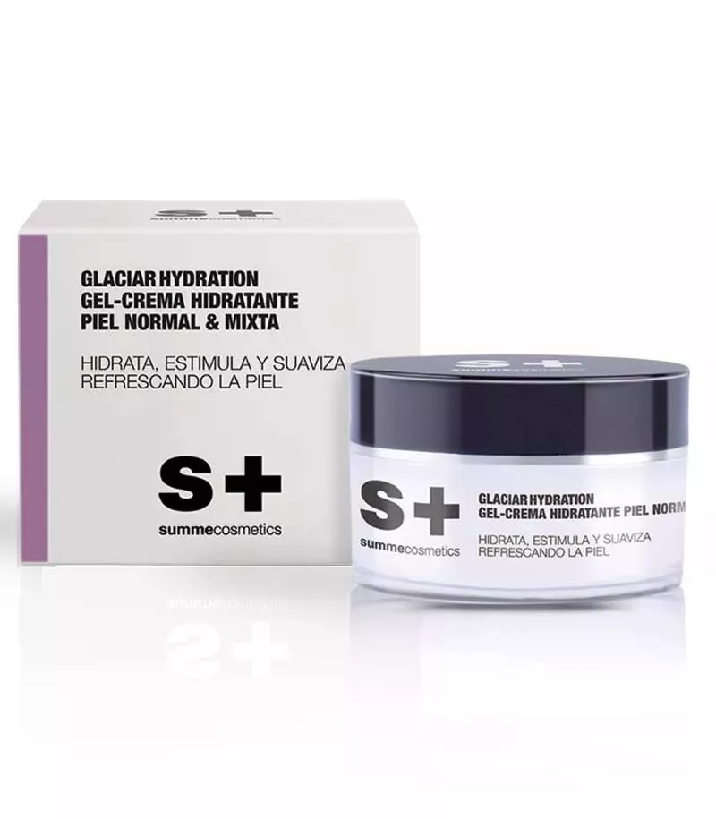 Summecosmetics GLACIAR - feuchtigkeitsspendende Gel-Creme mit Hyaluronsäure für normale und Mischhaut – 50 ml