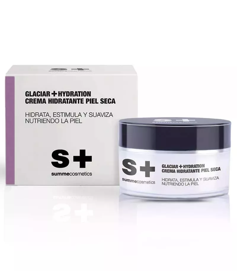 Summecosmetics GLACIAR - HYDRATION Gesichtscreme – Feuchtigkeitspflege für trockene Haut mit Hyaluronsäure und Avocadoöl